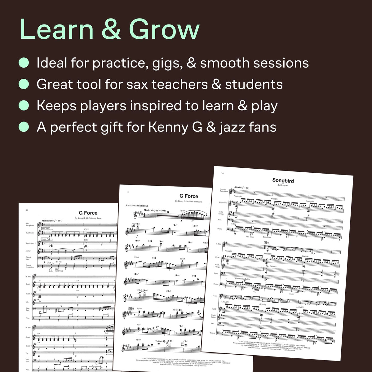 Saxophone Sheet Music Book M35811