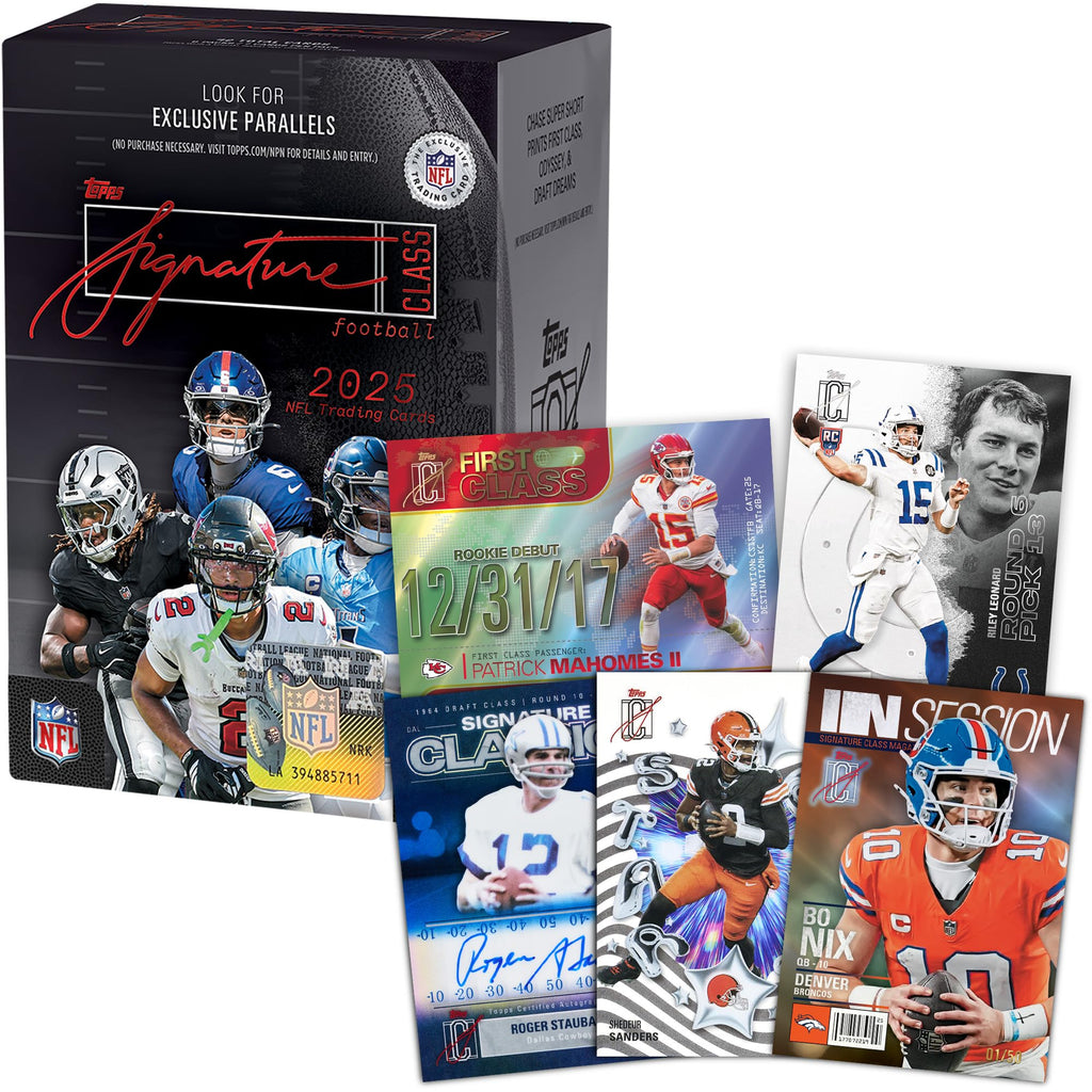 2025 Topps NFL Signature Class Football Value Box S672733