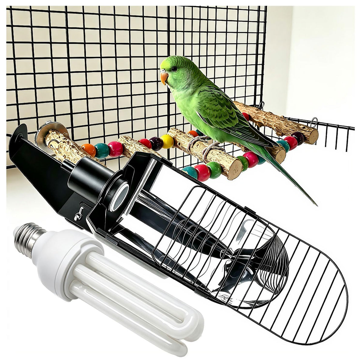 Bird Cage Light Fixture Combo Kit with Bulb B786