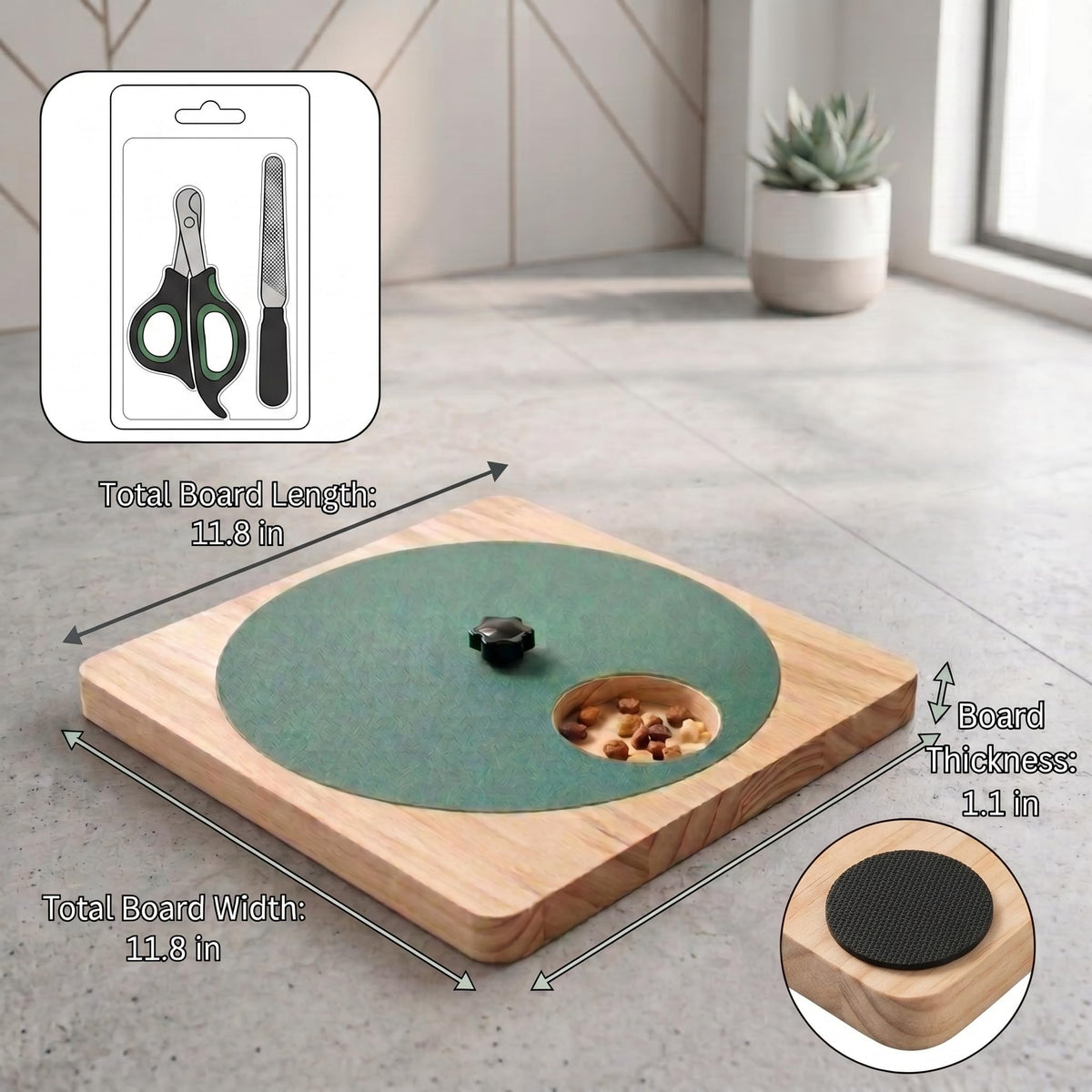 Dog Nail Scratch Board with Treat Box N746