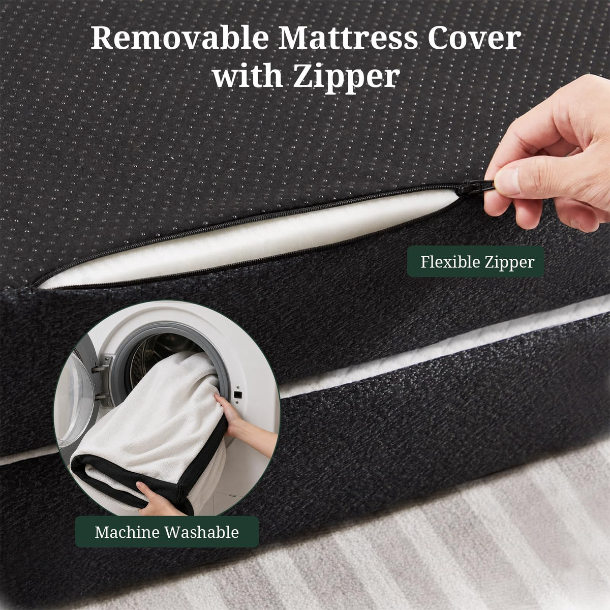 3 Inch Twin Tri-Fold Memory Foam Mattress F2876