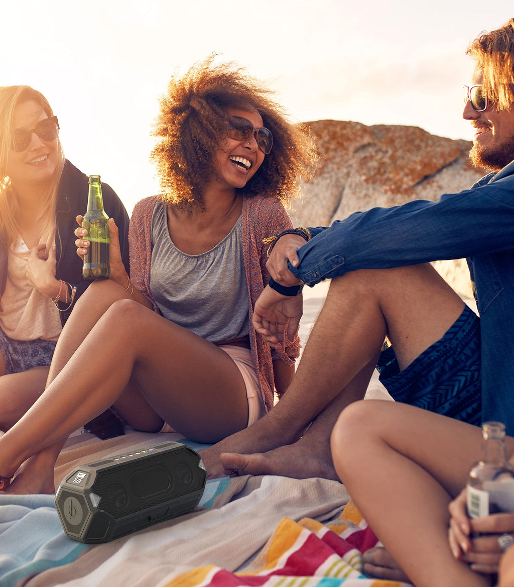 Black Waterproof Portable Bluetooth Speaker Y534081