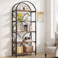 75 Inch Tall Arched 5-Tier Bookshelf H491968