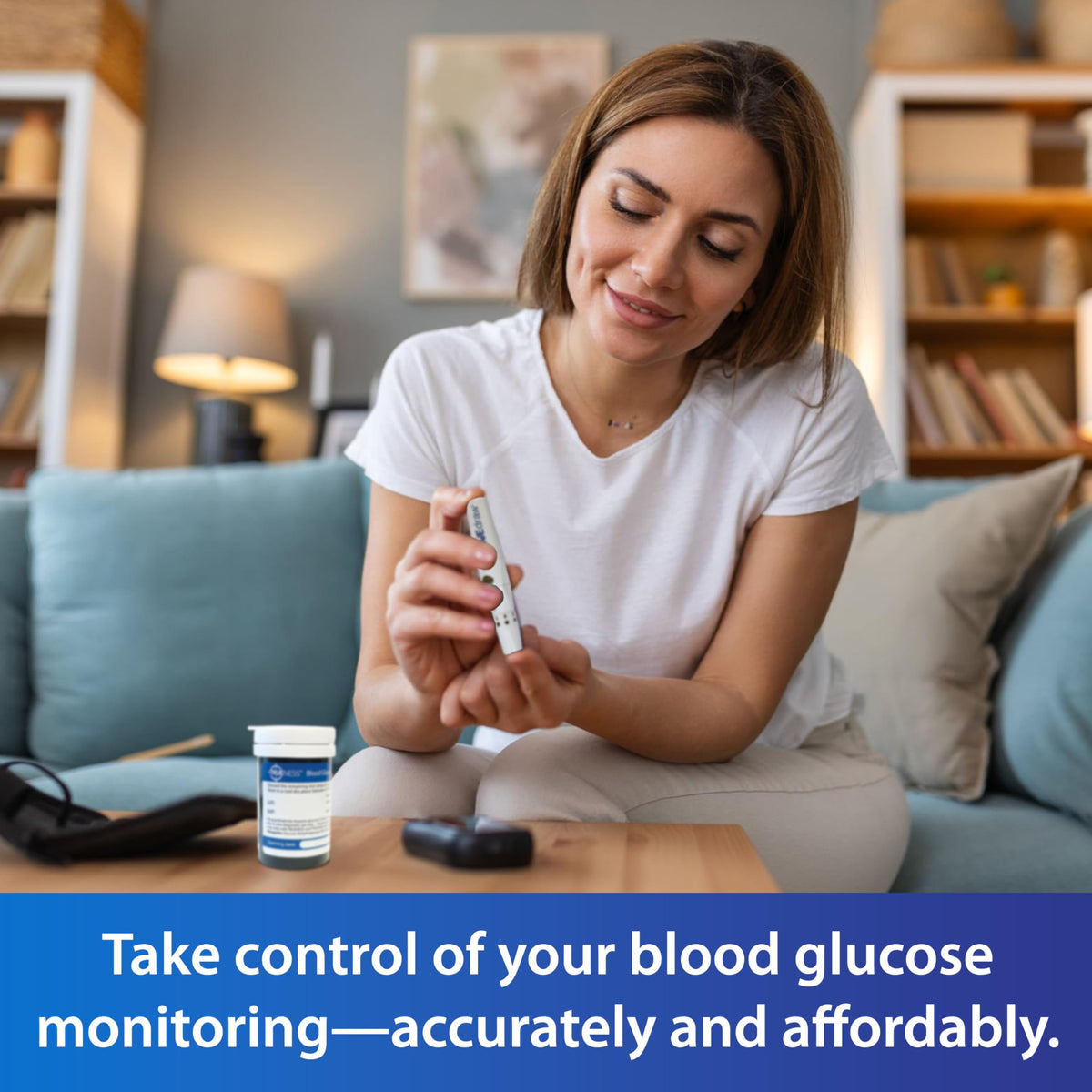 Blood Glucose Meter Kit with Testing Supplies T4997