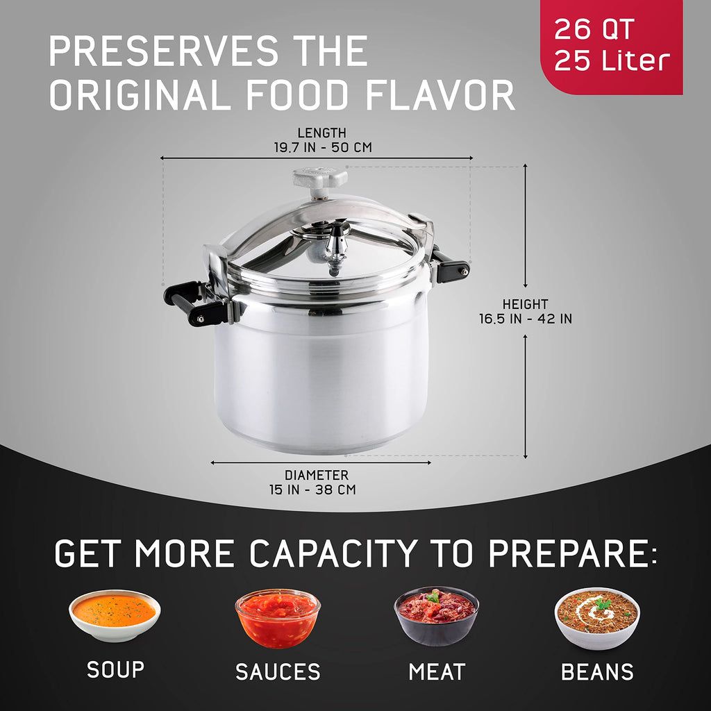 26-Quart Aluminum Pressure Cooker M40240