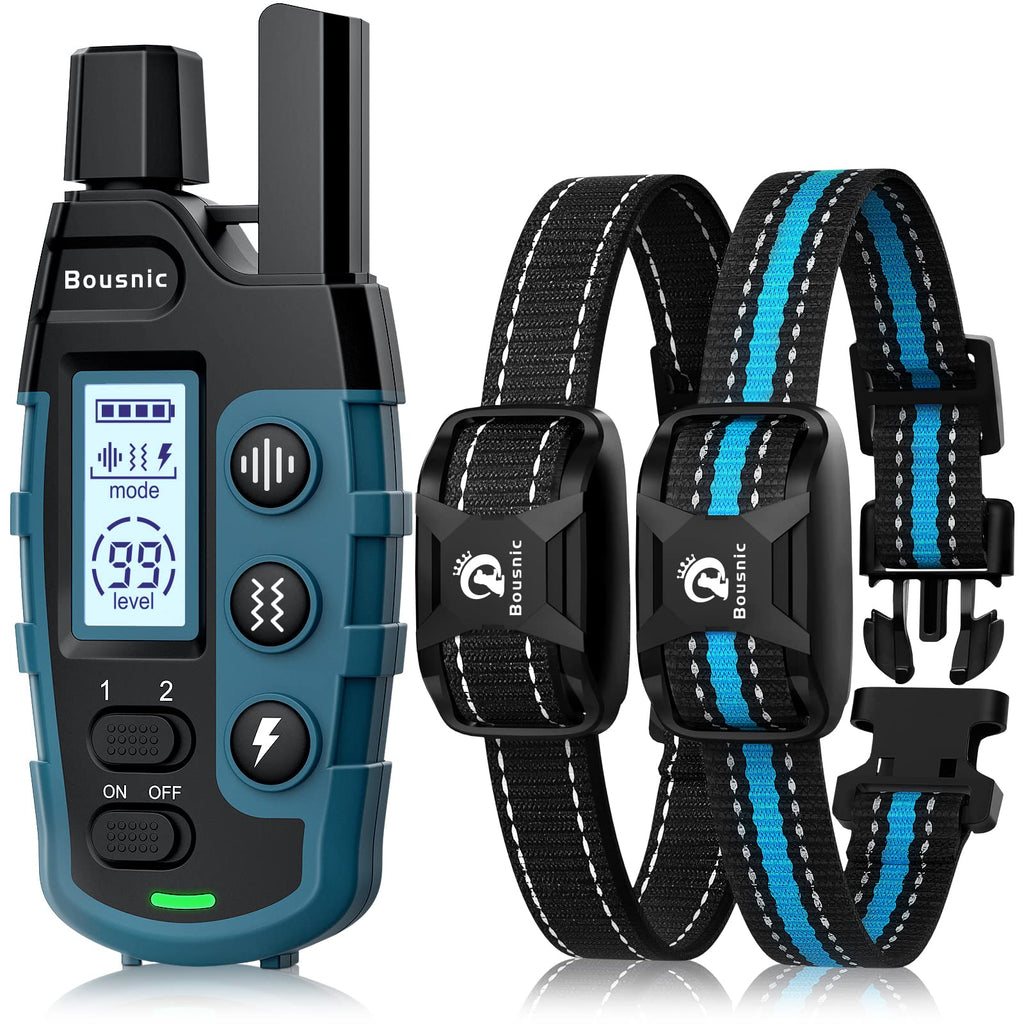 Dog Shock Collar 2 Dogs Waterproof Training Collar with Rechargeable Remote Z661160