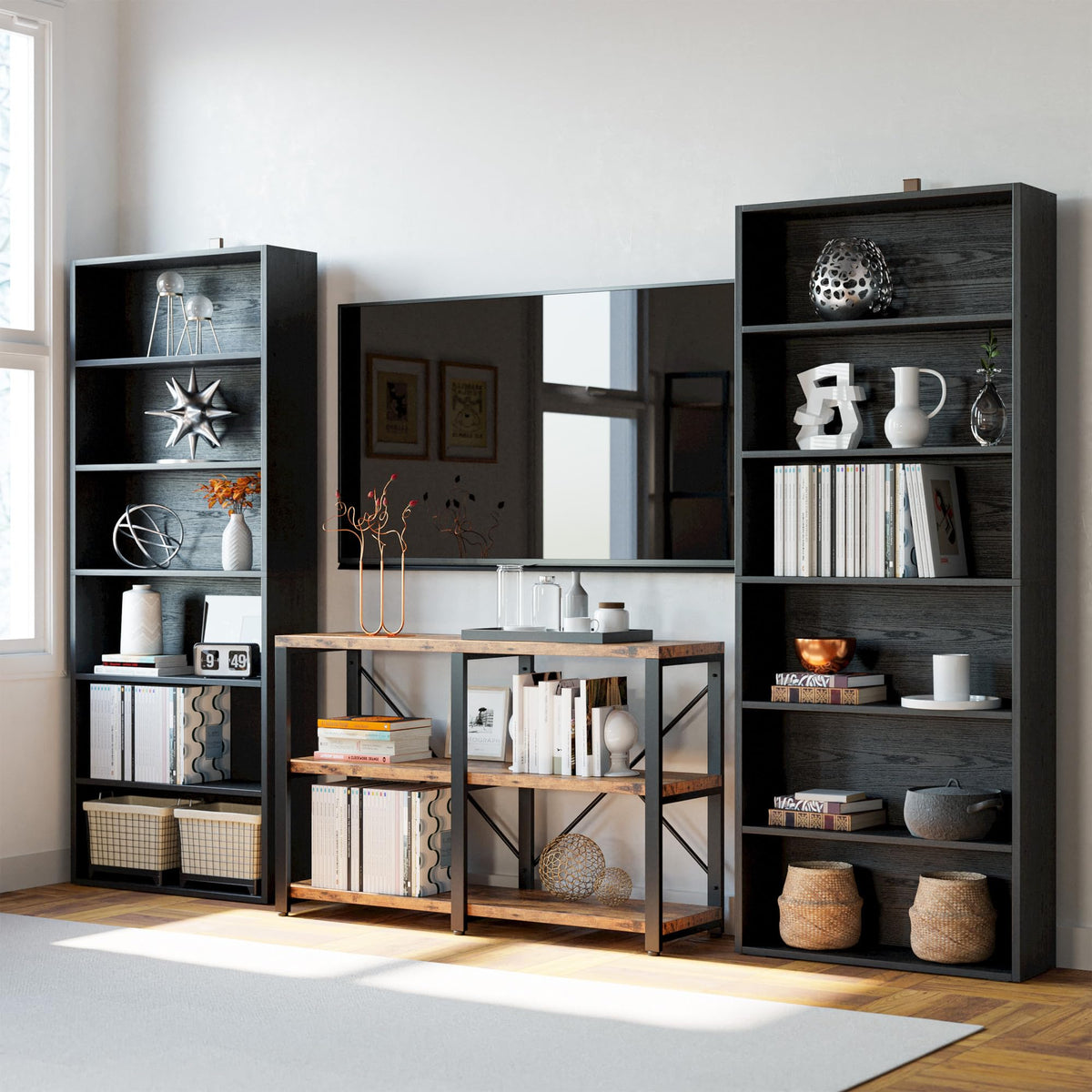 6 Tiers 70 in Tall Bookshelves and Bookcases K5965