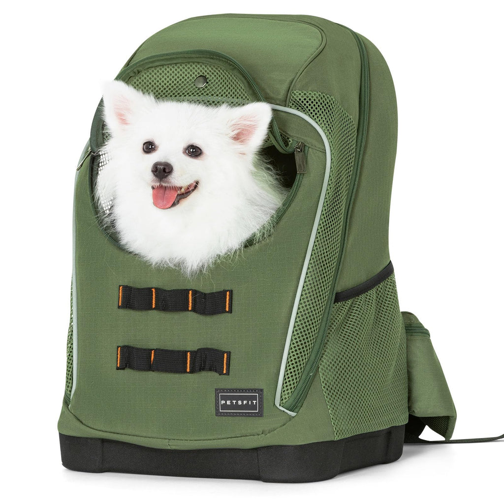 Green Pet Dog Carrier Backpack with Large Ventilations V6539