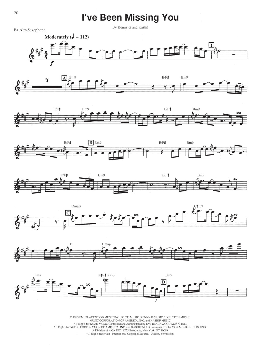 Saxophone Sheet Music Book M35811