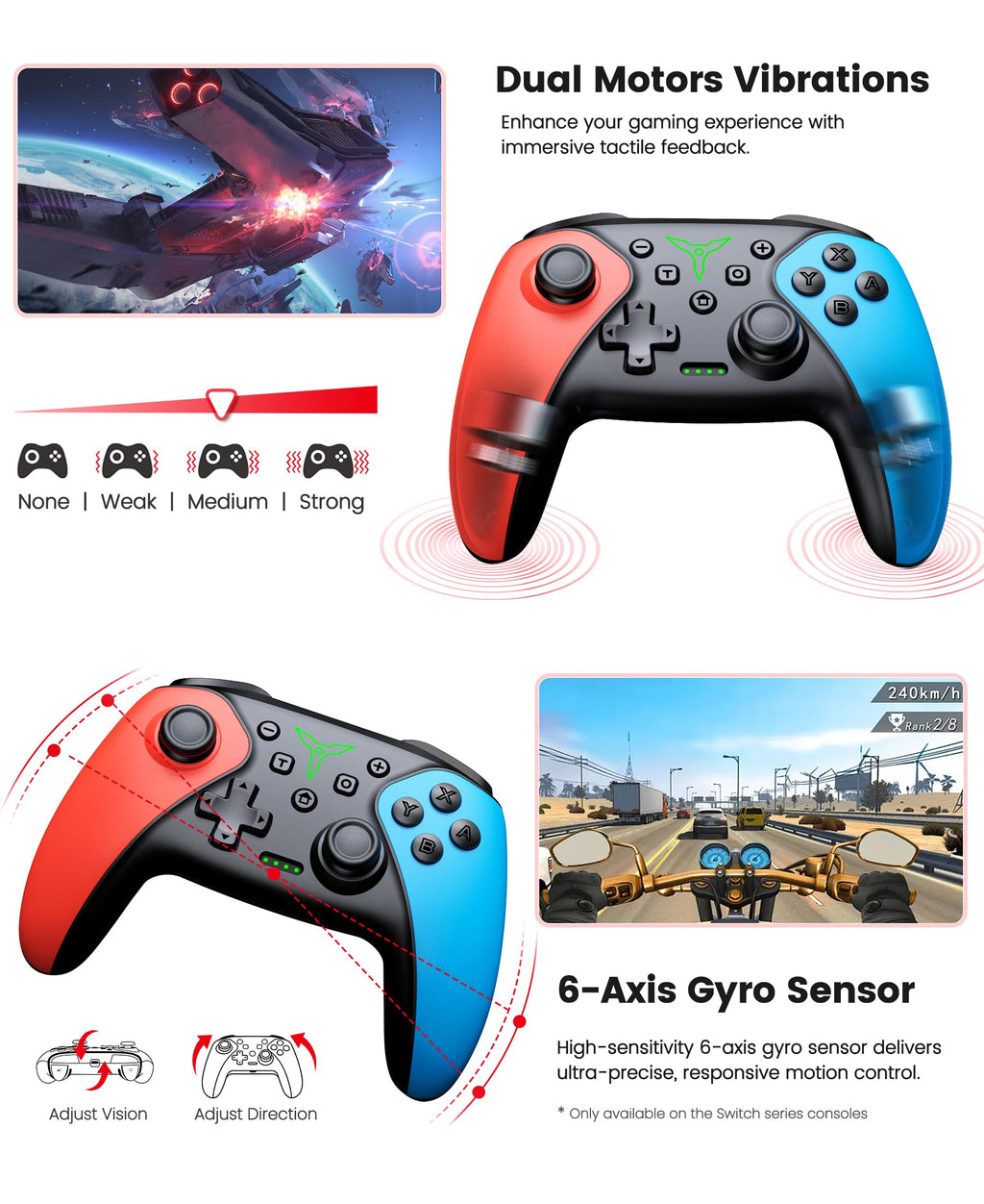 Wireless Switch Controller 2-Pack with Programmable Back Buttons B924093