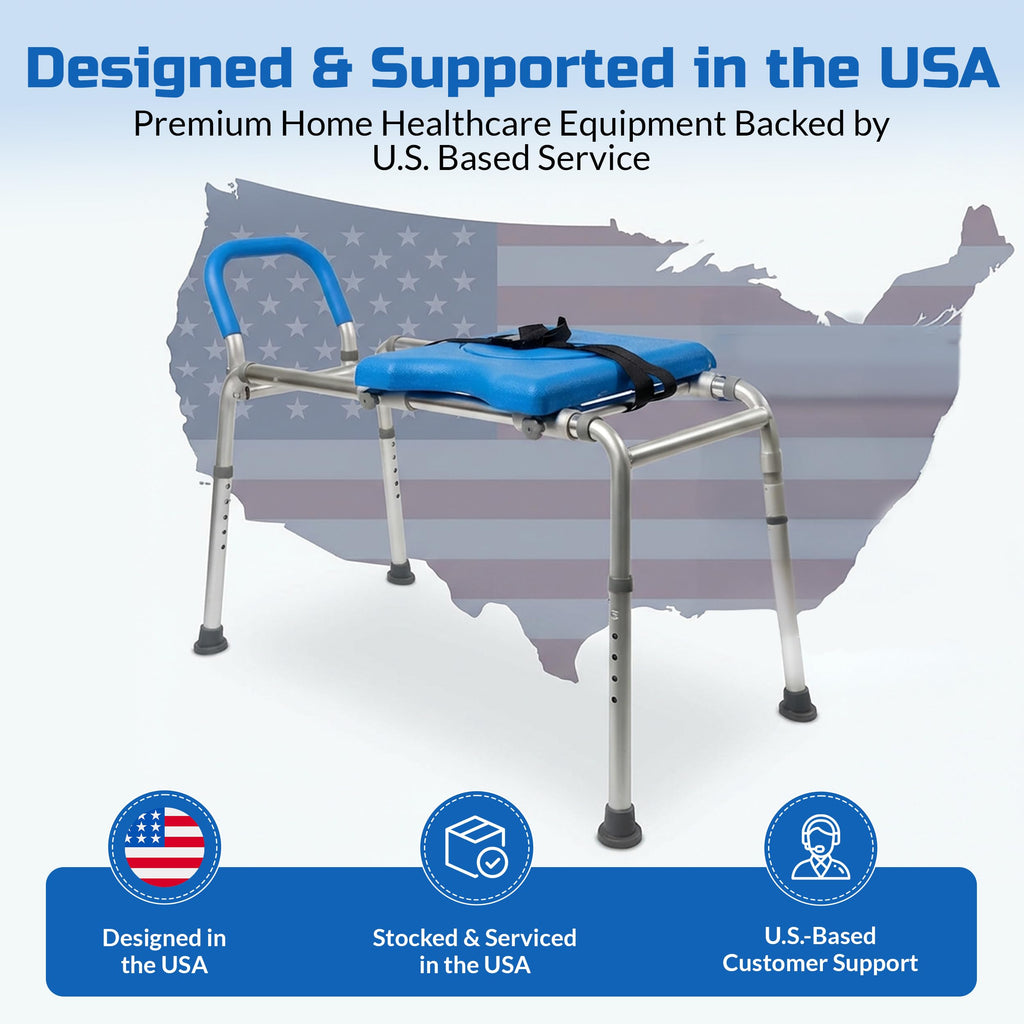 Sliding Transfer Bench with Rotating Seat V67978