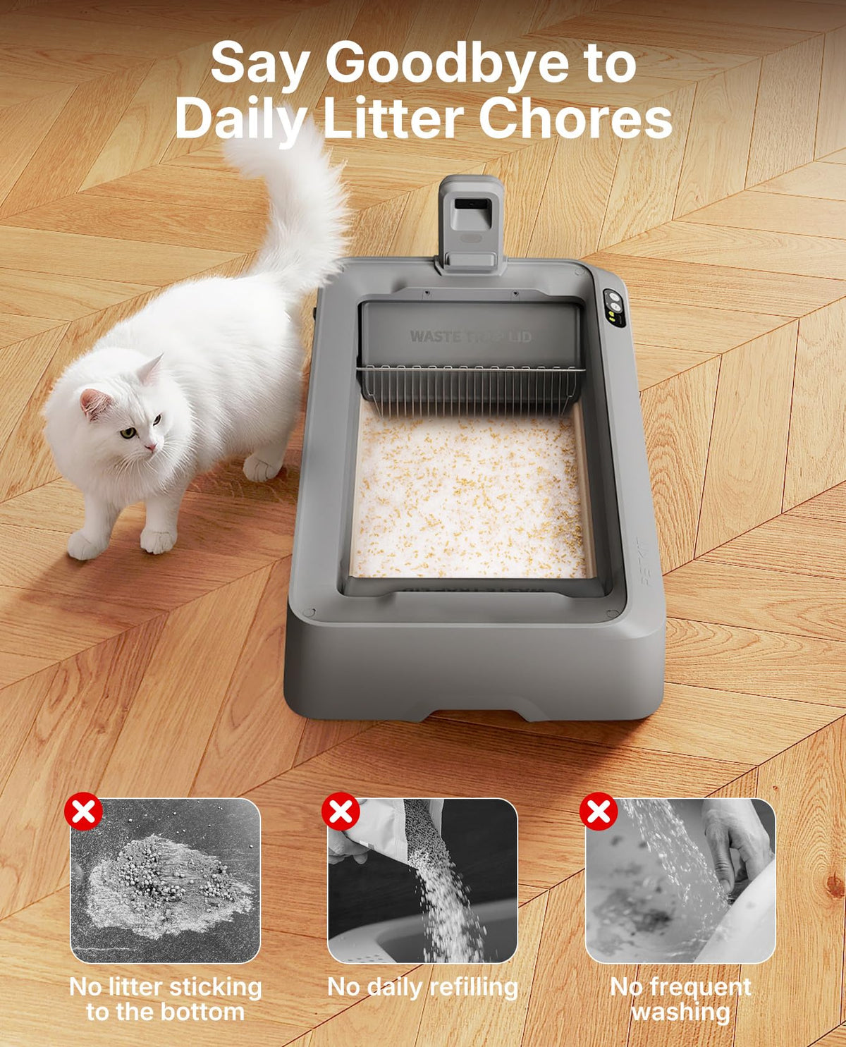 Cat Litter with Tray, 4.5 lb×4 Packs O530238