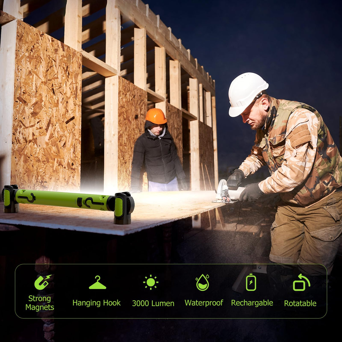 3000LM Magnetic Rechargeable LED Work Light C3963