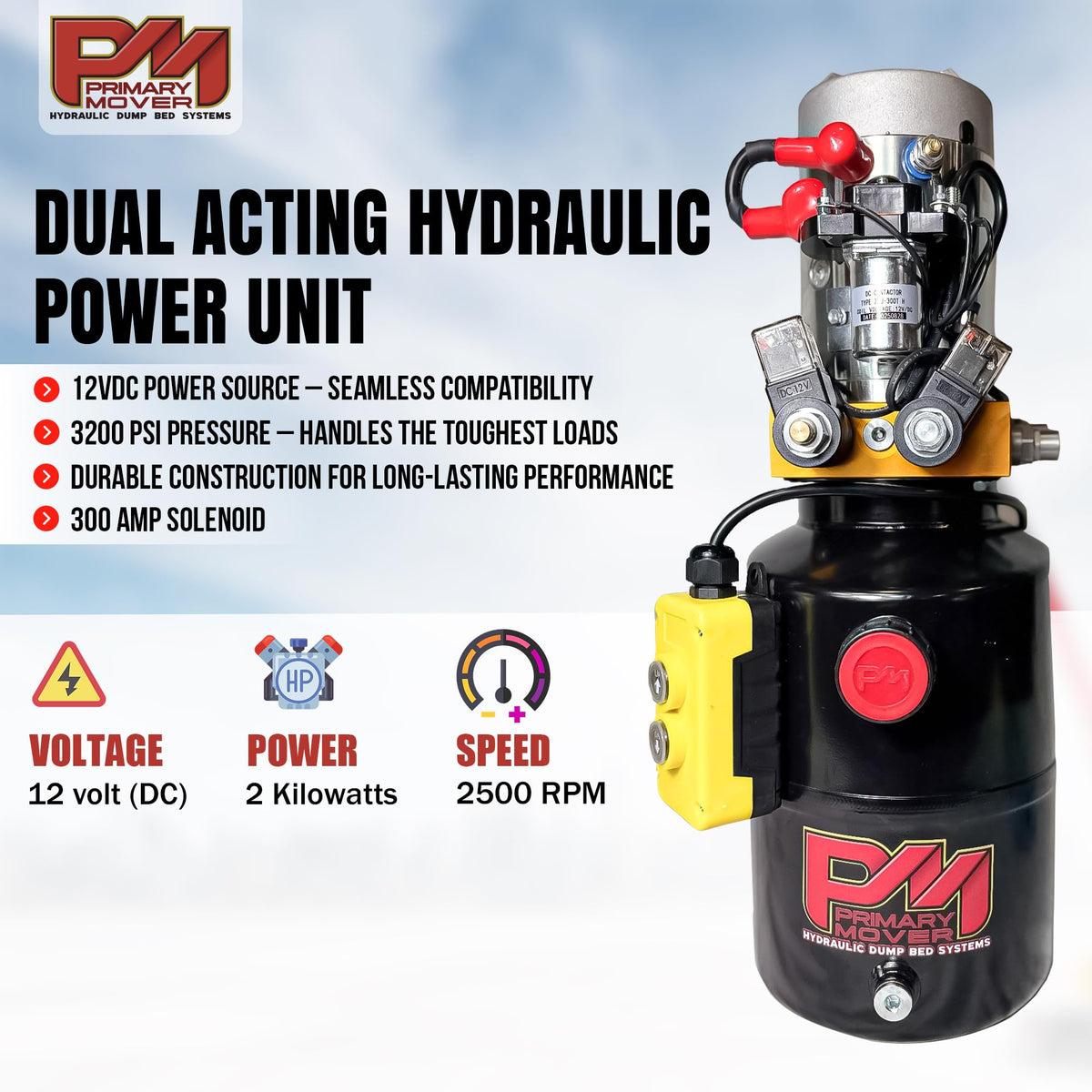 Hydraulic Trailer Jack 12,000 lb Double Acting Bolt On Z217