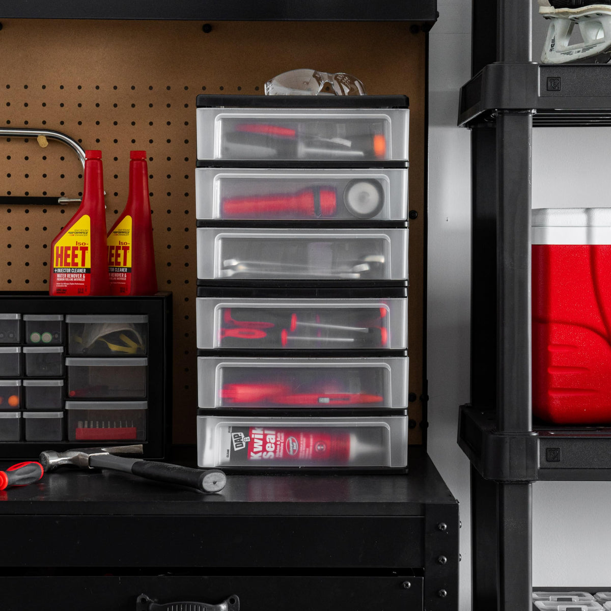Black 3-Drawer Plastic Desktop Organizer I19495