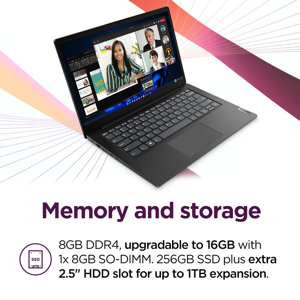14" Laptop Intel Core i7 8GB RAM 256GB Storage Windows 11 Home W802037
