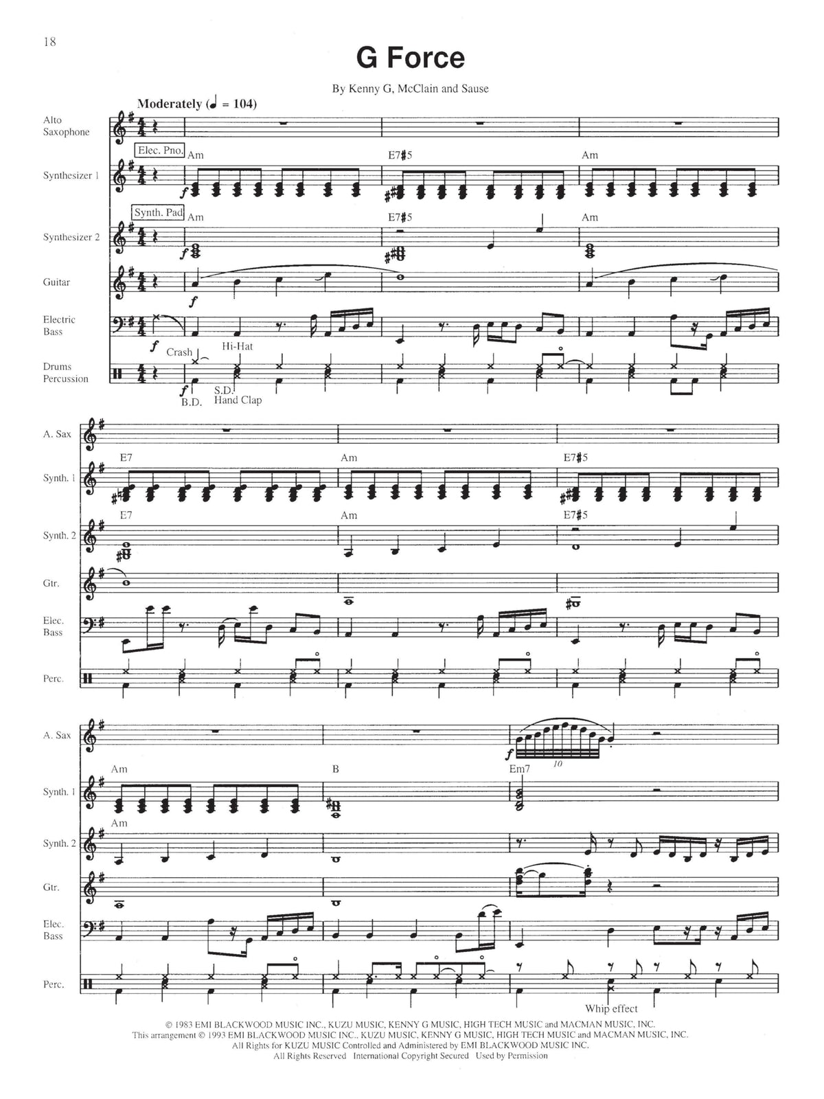 Saxophone Sheet Music Book M35811