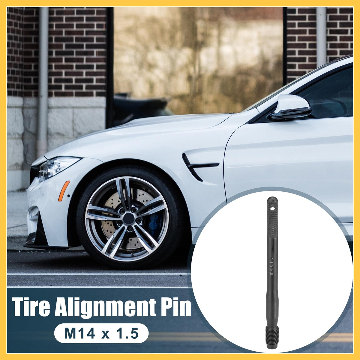 Black Carbon Steel Wheel Hangers Alignment Pin M14x1.5 S62268