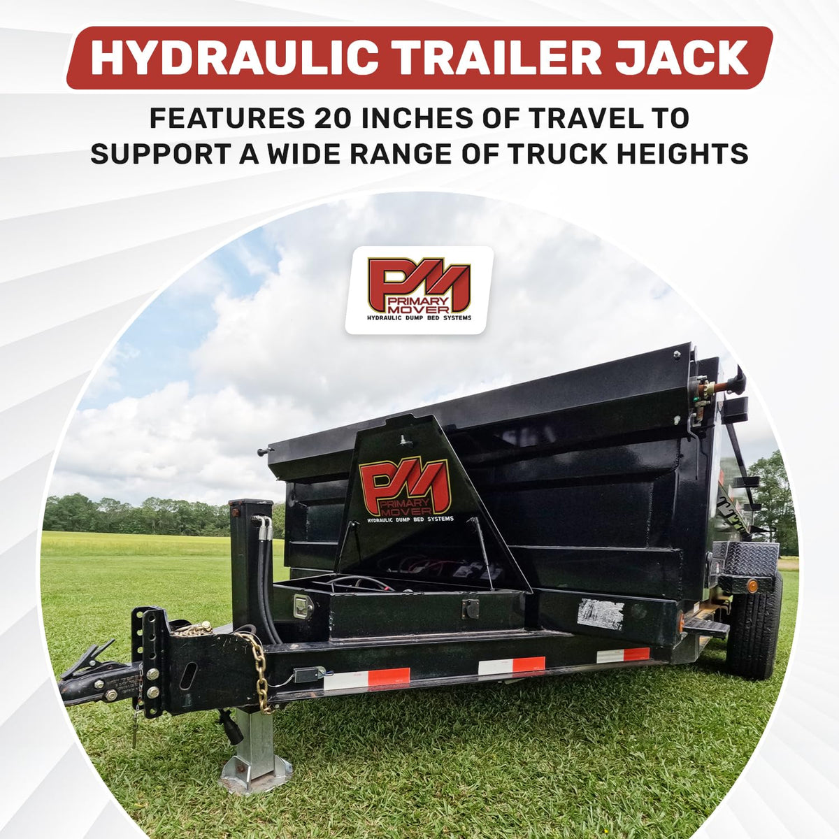 Hydraulic Trailer Jack 12,000 lb Double Acting Bolt On Z217