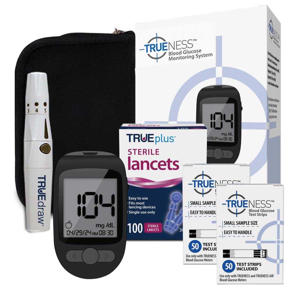 Blood Glucose Meter Kit with Testing Supplies T4997