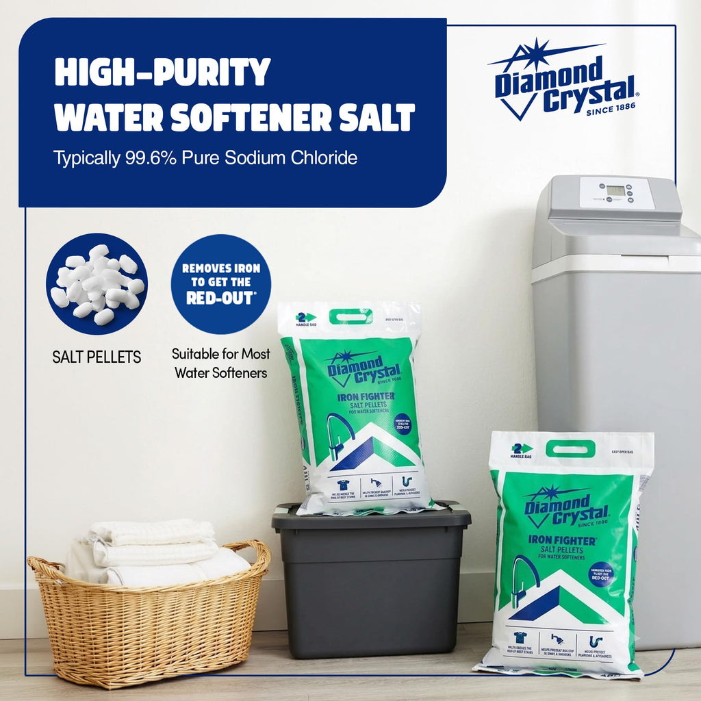 2 Pack Water Softener Salt Pellets, 40 lb X7556