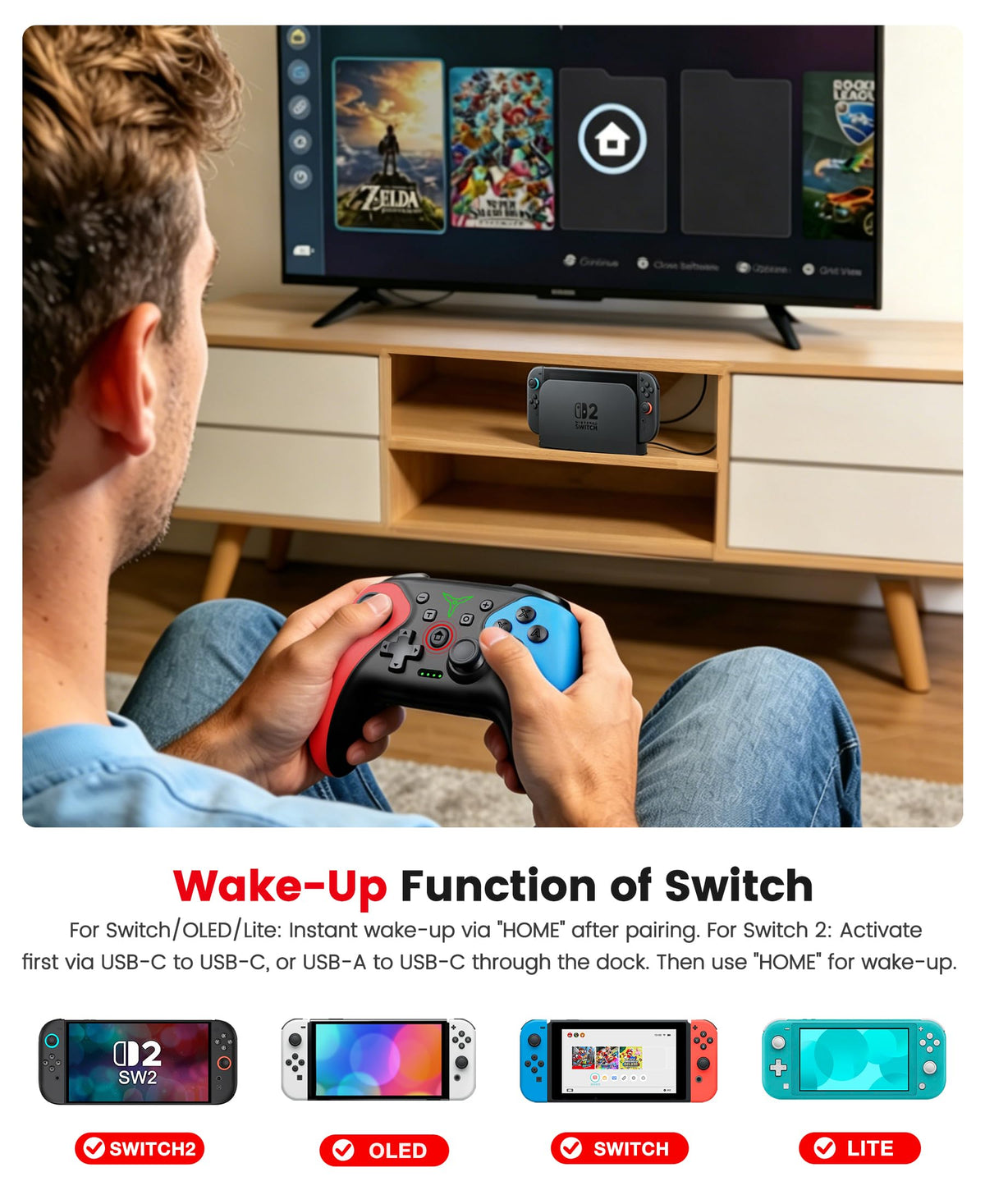 Wireless Switch Controller 2-Pack with Programmable Back Buttons B924093