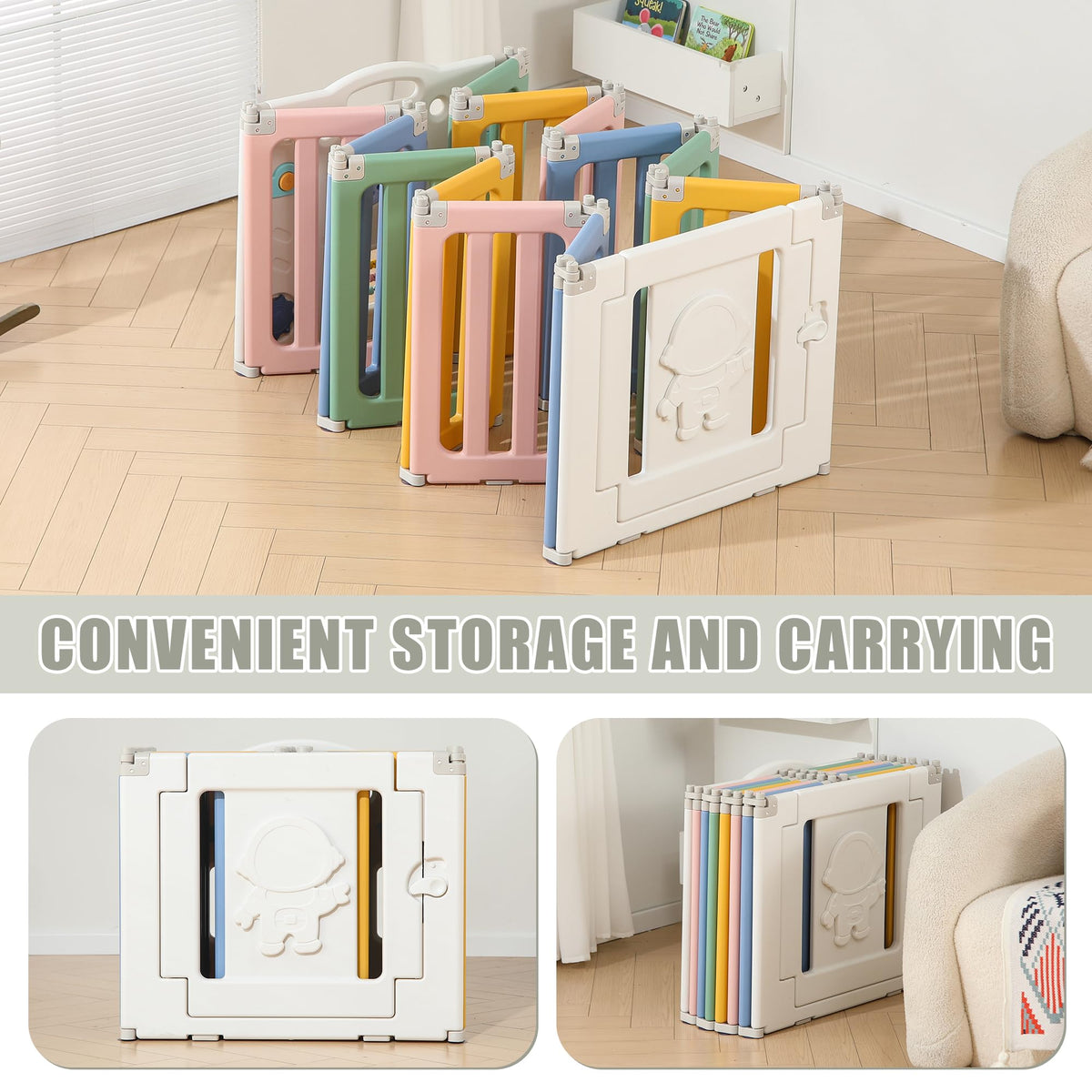 Foldable 14 Panels Baby Playpen H721