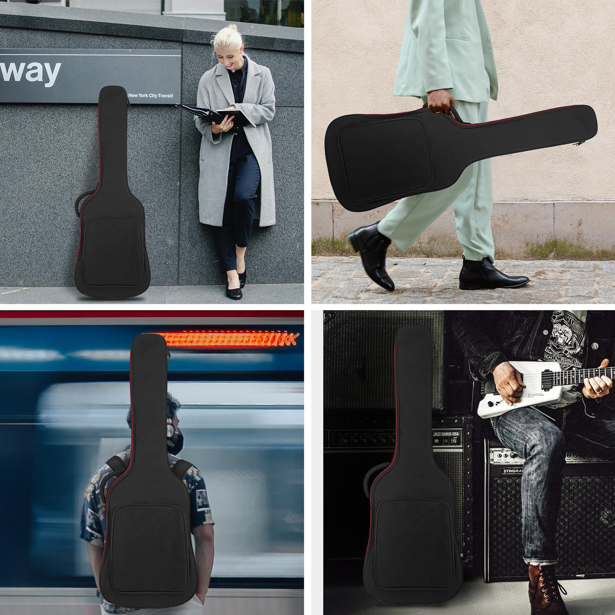 Black Padded Electric Guitar Bag K68014