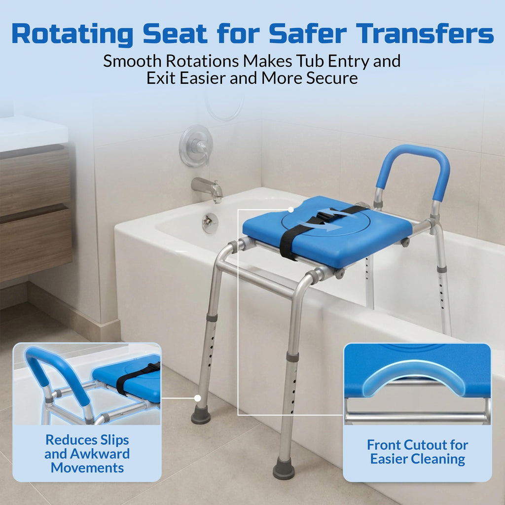 Sliding Transfer Bench with Rotating Seat V67978