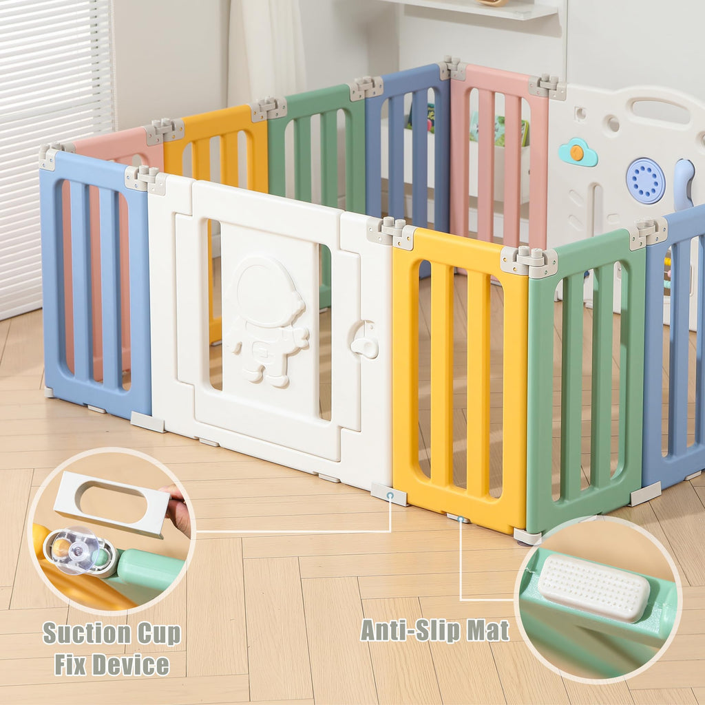 Foldable 14 Panels Baby Playpen H721