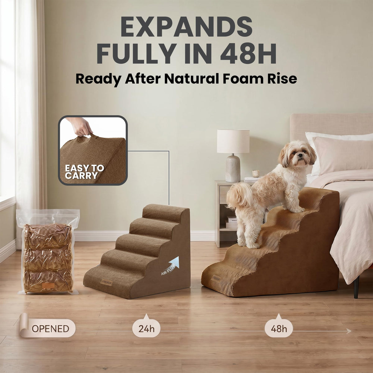 Dog Stairs for High Beds W675