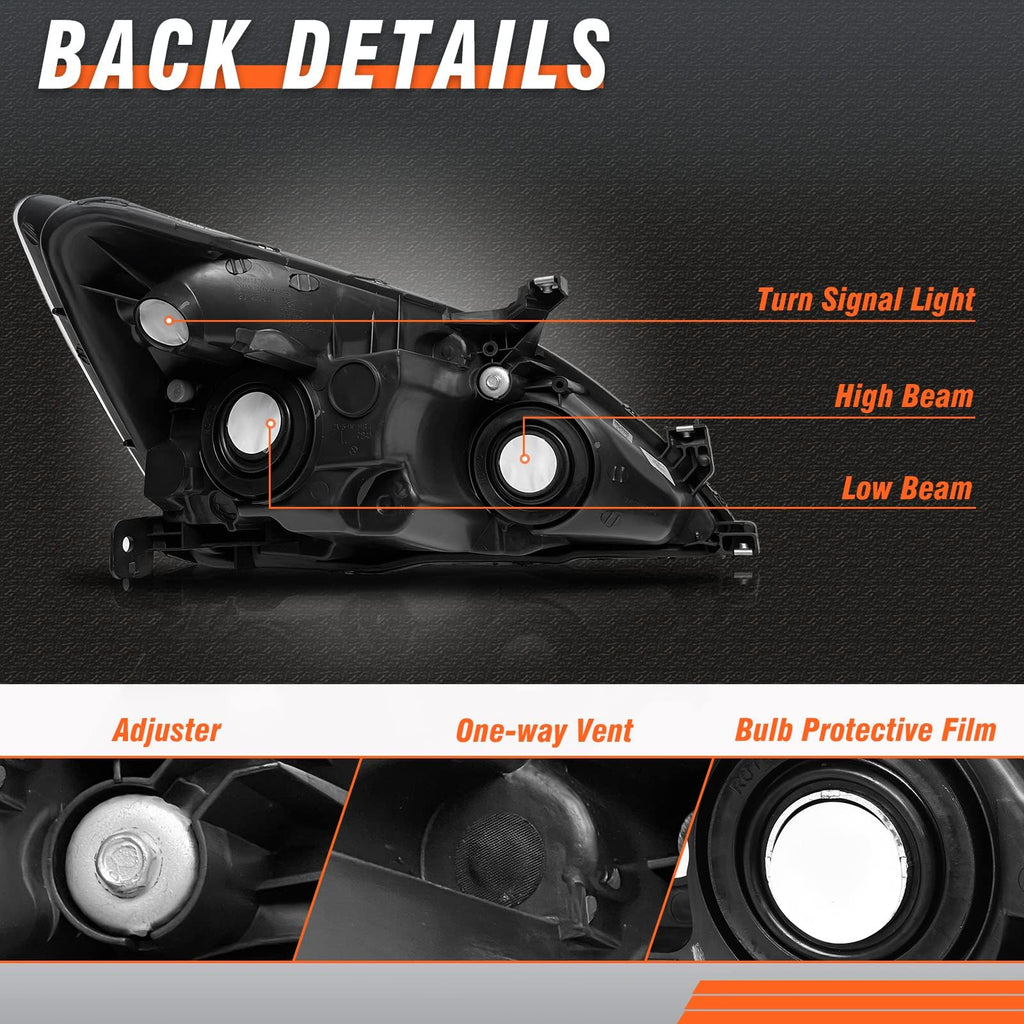2003-2007 Honda Accord Headlights B40618