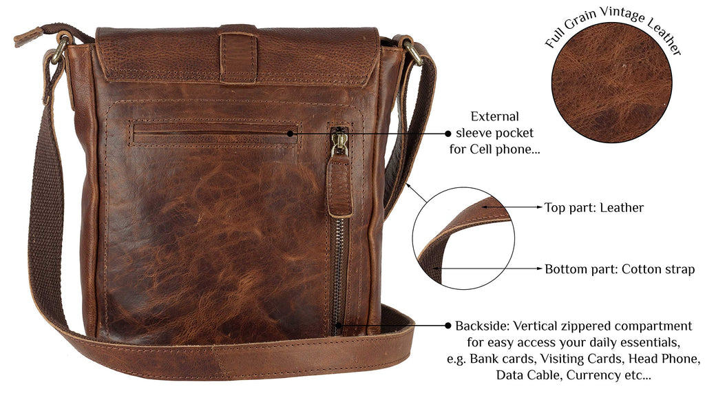 Genuine Leather Crossbody Purse and Handbags Z511