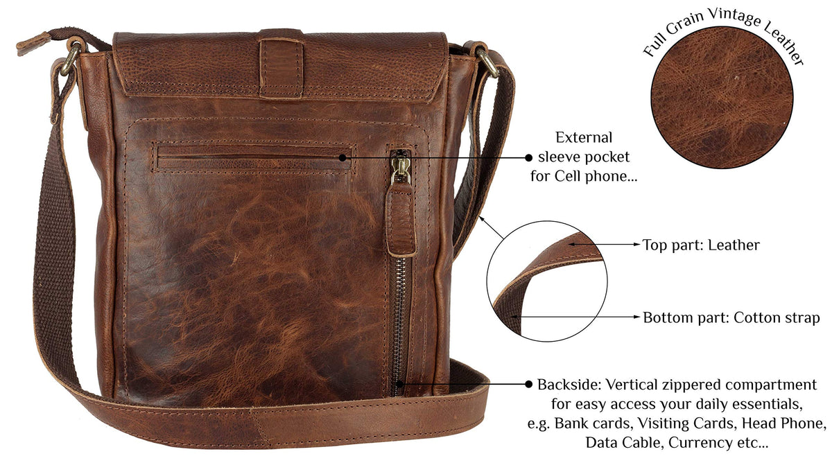 Genuine Leather Crossbody Purse and Handbags Z511
