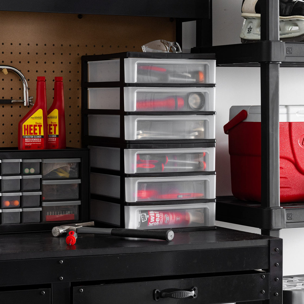 Black 3-Drawer Plastic Desktop Organizer I19495