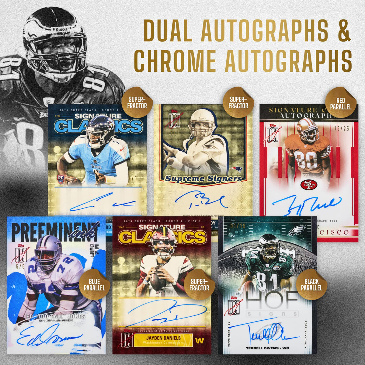 2025 Topps NFL Signature Class Football Value Box S672733