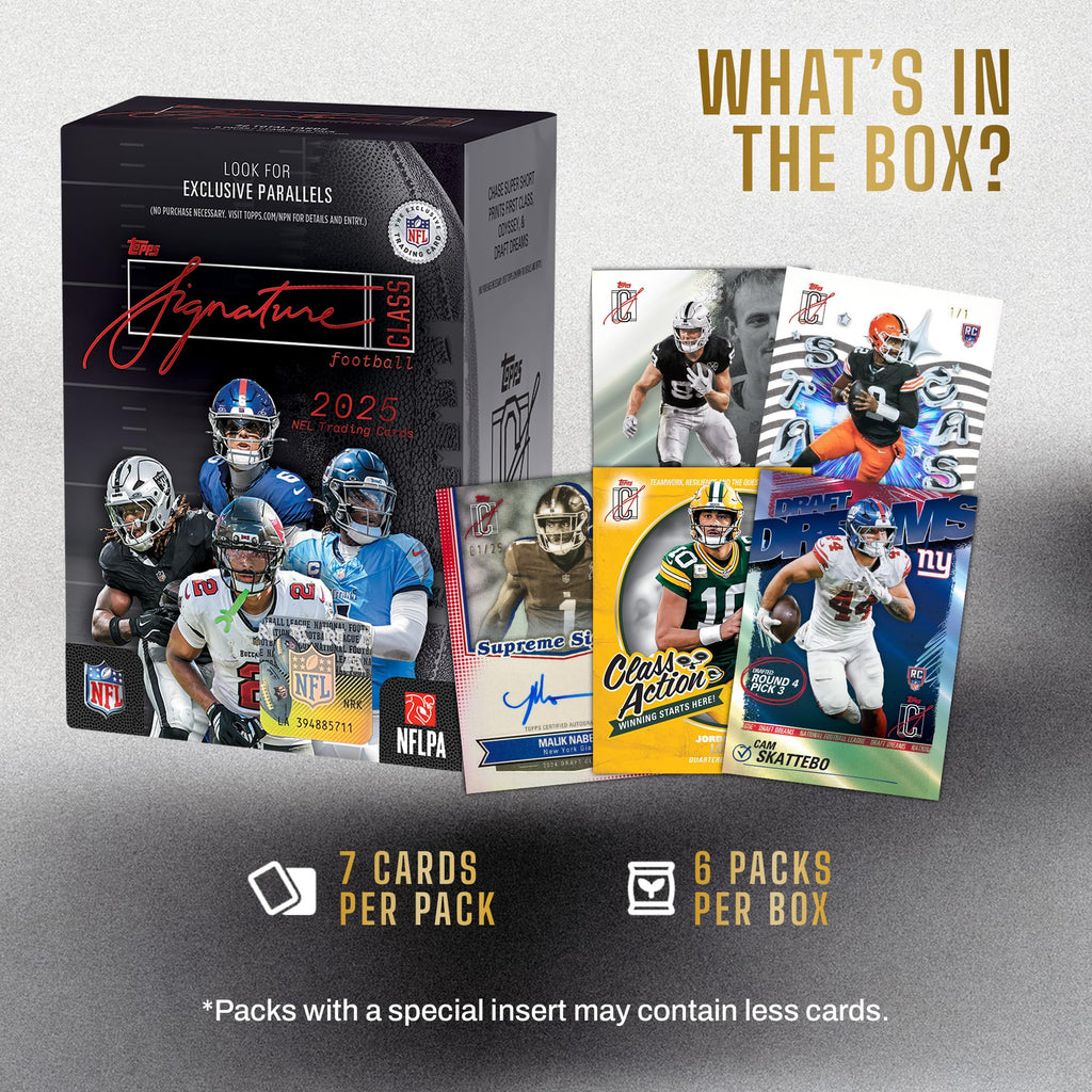 2025 Topps NFL Signature Class Football Value Box S672733